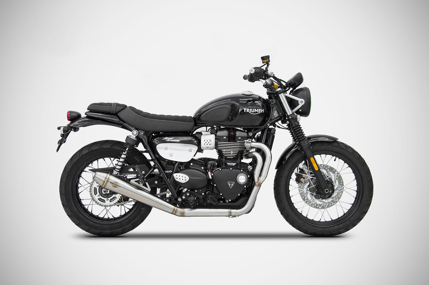 ZARD "Conical" Low Full Kit Triumph Scrambler 900 Exhaust 2021-2023