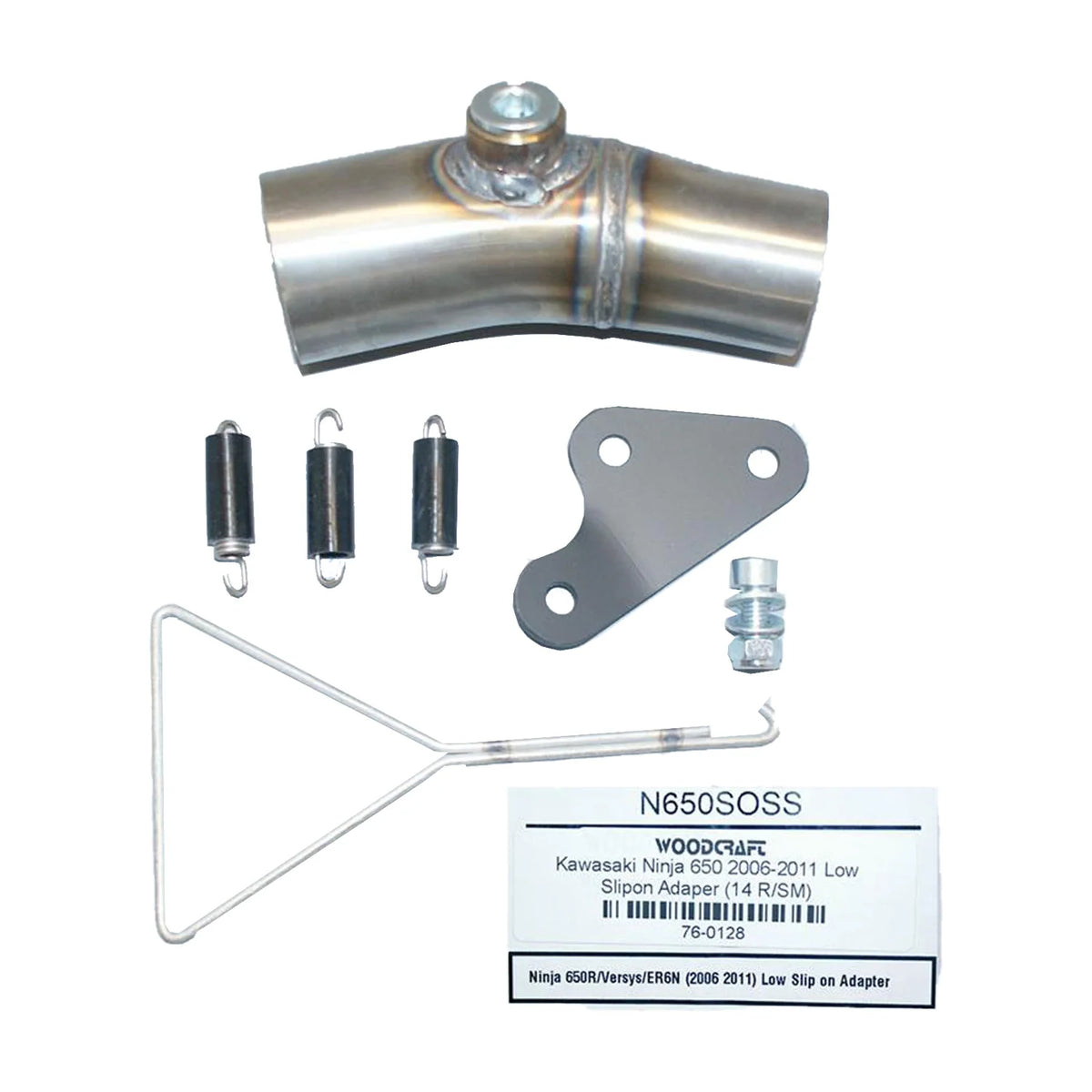 Hindle Low Slipon Adapter Kawasaki Ninja 650 / R 2006-2016 - Adventure Parts
