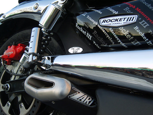 ZARD (No Abs) "Penta" Slip-On Triumph Rocket Iii Exhaust 2006-2016 - Adventure Parts