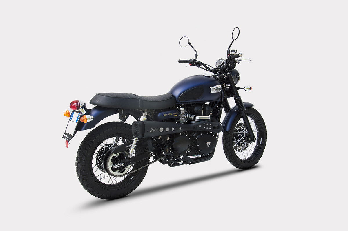 ZARD "Short" Full Kit High Injection Triumph Scrambler 900 Exhaust 2008-2016