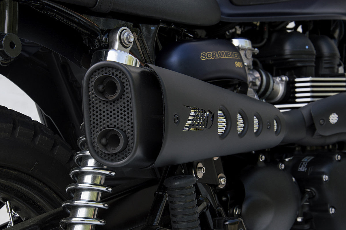 ZARD "Short" Full Kit High Injection Triumph Scrambler 900 Exhaust 2008-2016