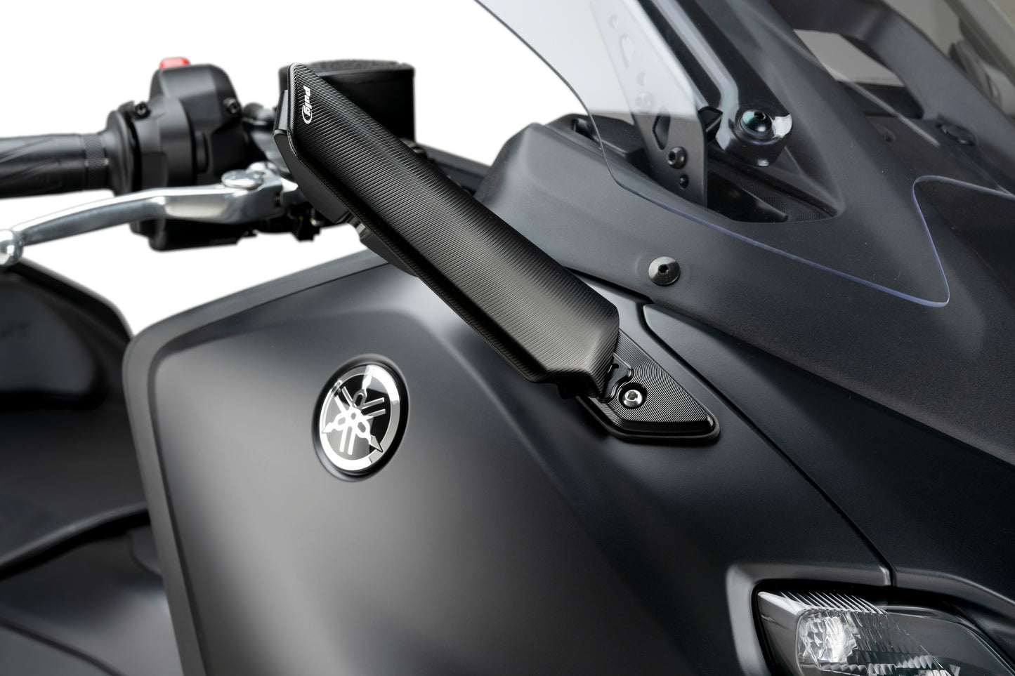 Puig Rearview Black Mirror Aileron Yamaha T-MAX 560 2022-2024, TECH MAX 2022-2024