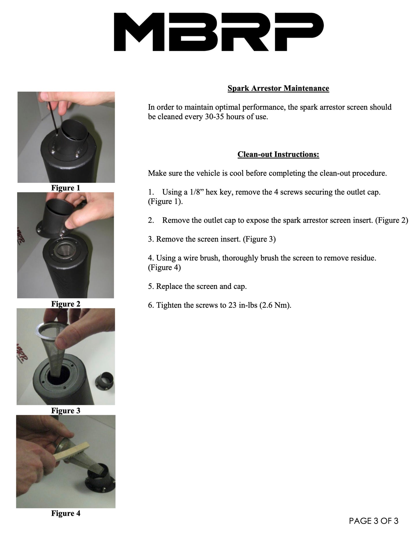 MBRP Direct Replacement Slip-on w/Utility Muffler Yamaha YFB 250D Timberwolf 1992-2000