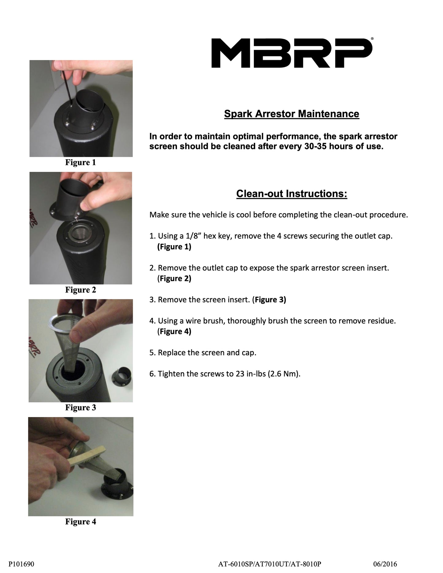 MBRP Slip-on system w/Performance Muffler Suzuki King Quad 750 2005-2023