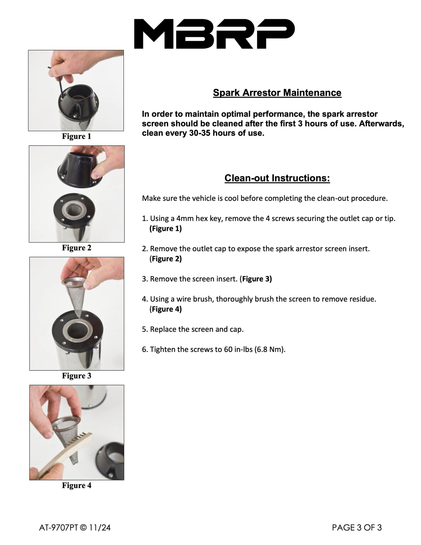 MBRP Single Slip-on Performance Series Kawasaki Teryx 4 750/800 2012-2025