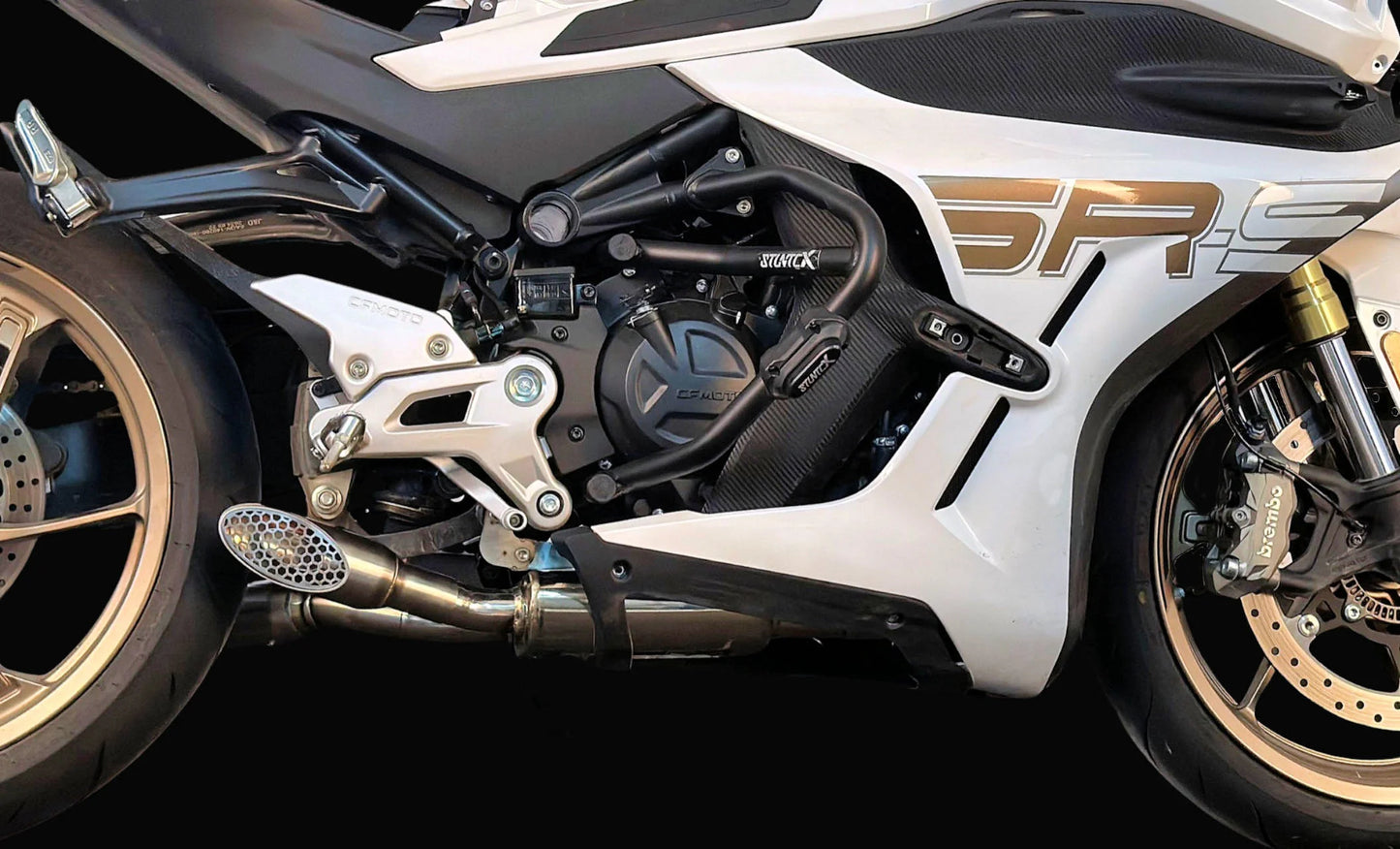 Vandemon Stainless Steel Low Mount Exhaust System CFMOTO 450SR & 450SR-S