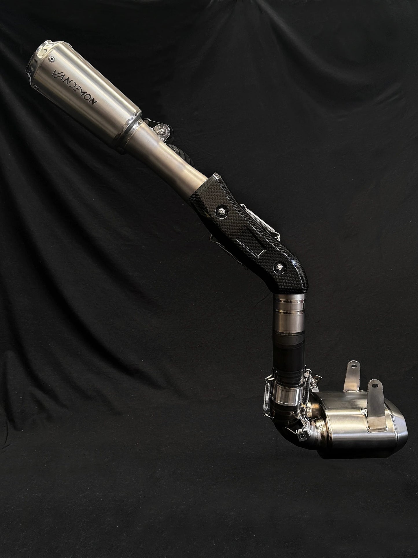 Vandemon Full Titanium High Mount Slip-On Exhaust System Ducati Streetfighter V2 2021-2024 - Adventure Parts