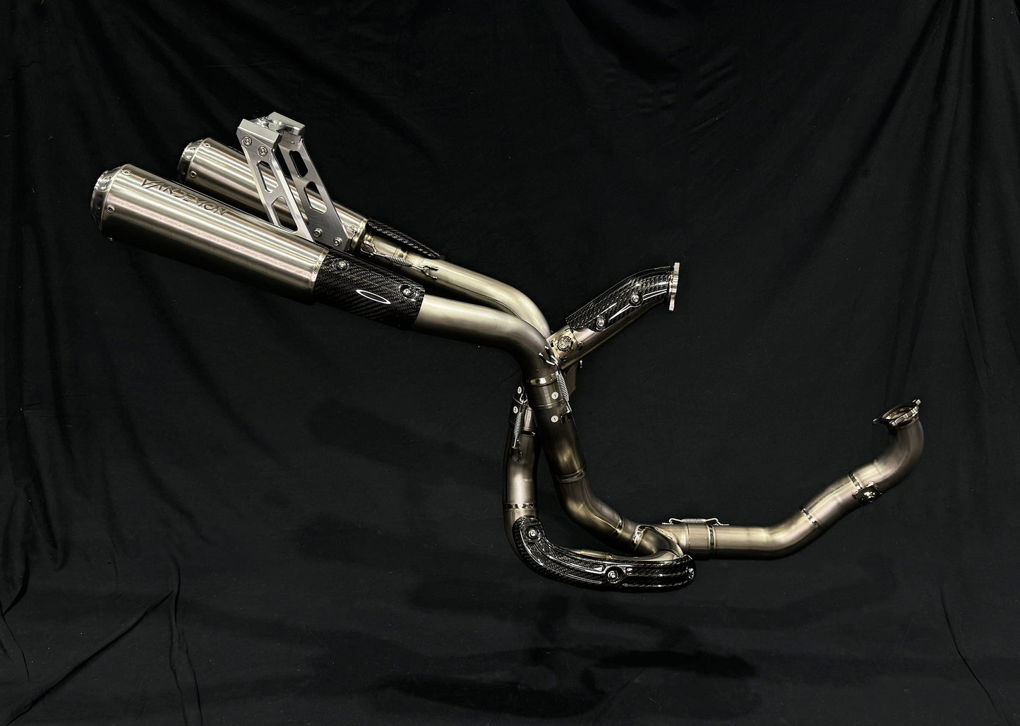 Vandemon High Mount Titanium Exhaust System Ducati Supersport 950 2021-2025 - Adventure Parts