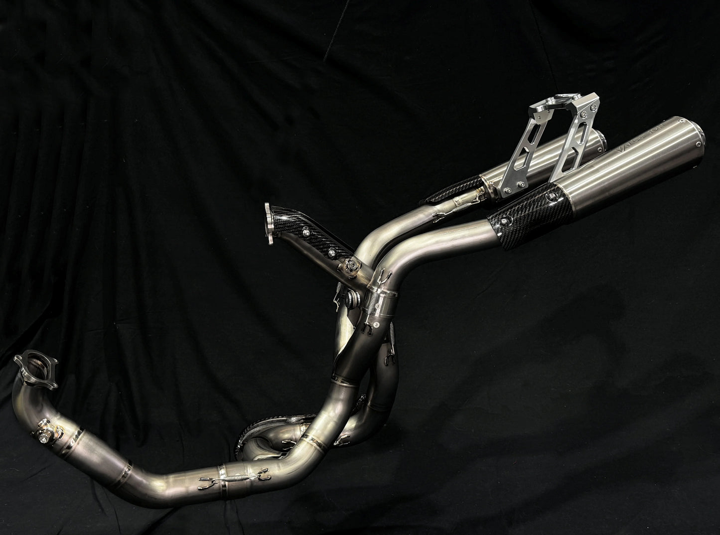 Vandemon High Mount Titanium Exhaust System Ducati Supersport 950 2021-2025 - Adventure Parts