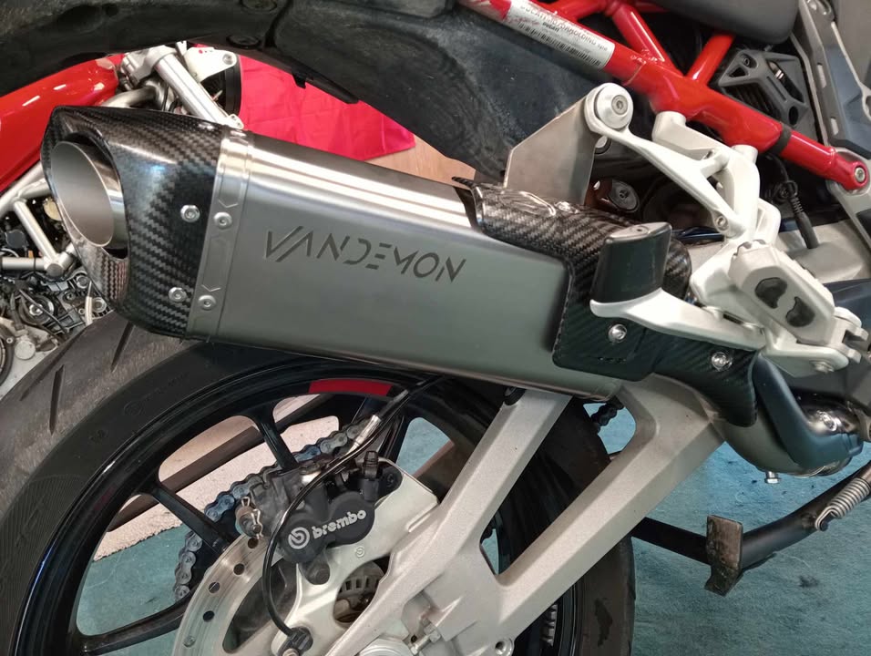 Vandemon Titanium Slip-On & Optional front headers Ducati Multistrada V4 2021-2024