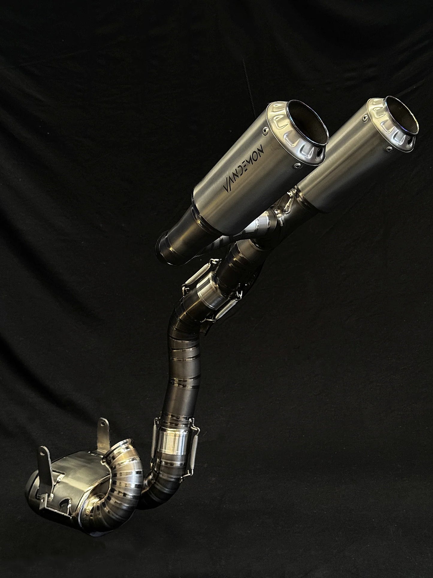 Vandemon Full Titanium High Mount Slip-On Exhaust System Ducati Streetfighter V2 2021-2024 - Adventure Parts