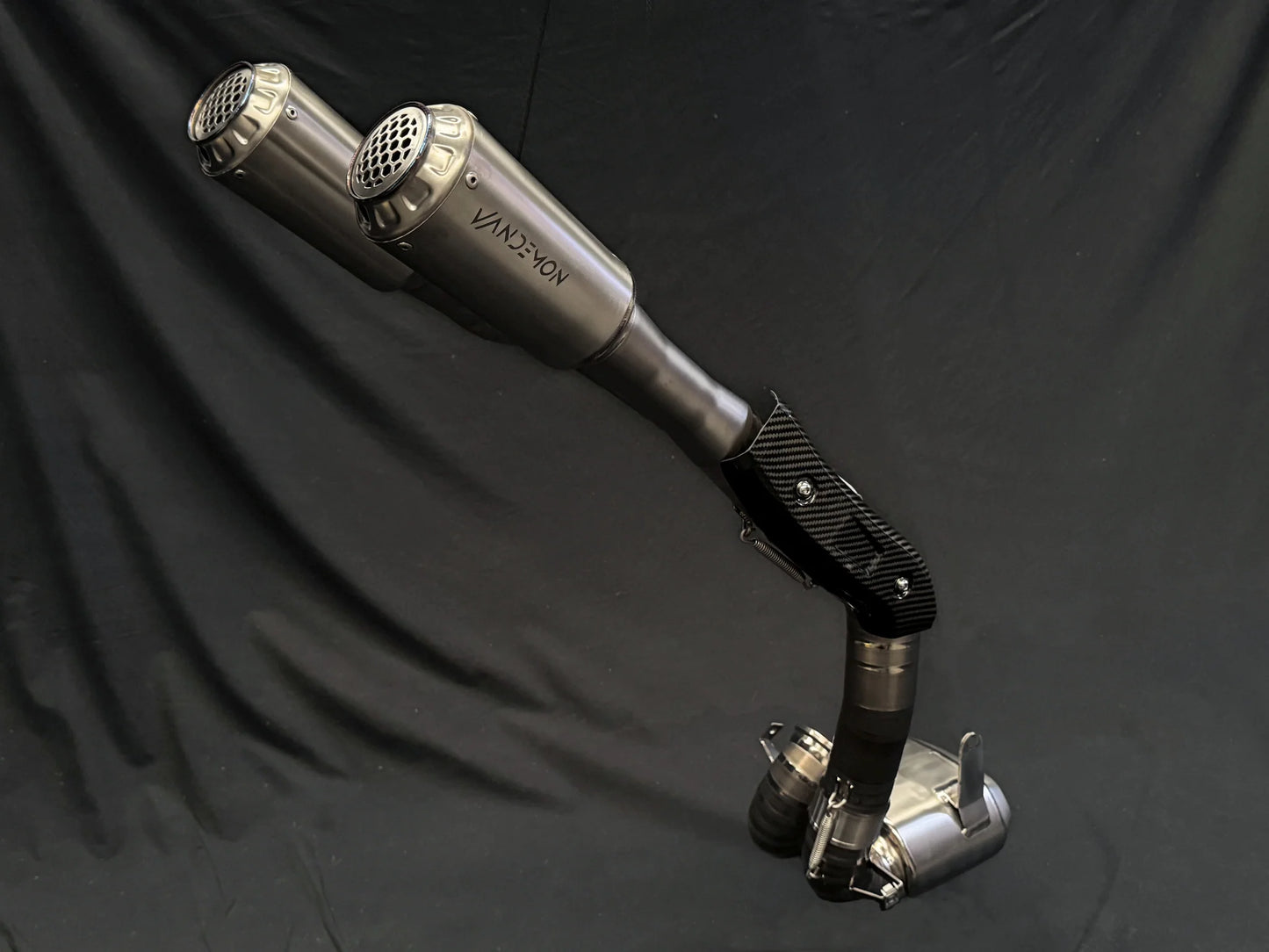 Vandemon Full Titanium High Mount Slip-On Exhaust System Ducati Streetfighter V2 2021-2024 - Adventure Parts