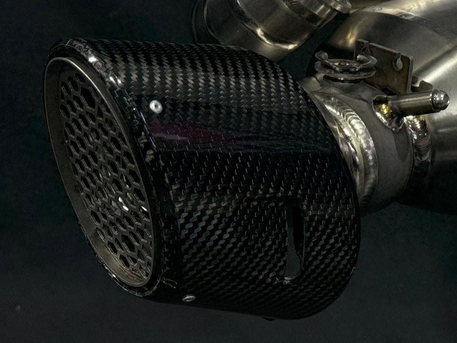 Vandemon Titanium Stealth Slip-On Bimodal Muffler Ducati V2 Panigale & Bayliss Edition 2022-2024