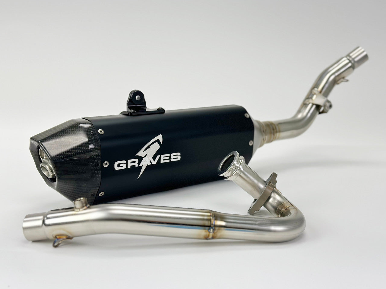 Graves Motorsports Full Stainless Exhaust Black Honda CRF300L 2021-2025