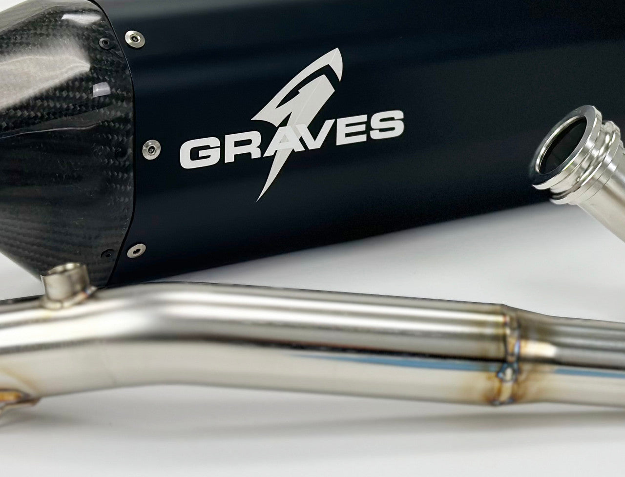 Graves Motorsports Full Stainless Exhaust Black Honda CRF300L 2021-2025