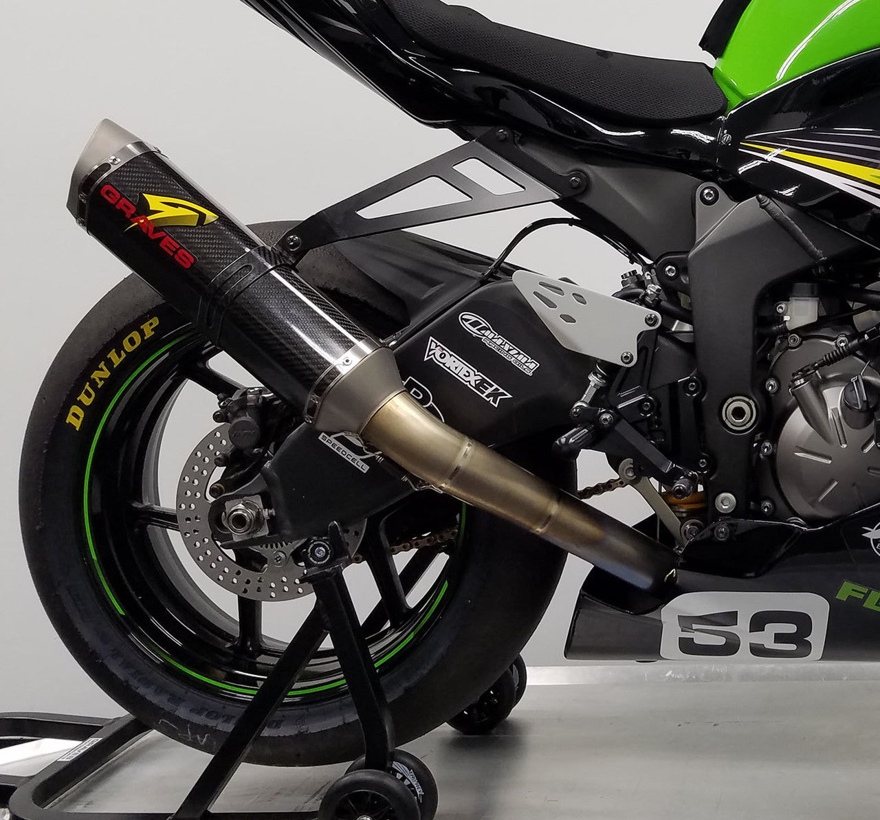 Graves Motorsports Cat Back Exhaust Kawasaki WORKS2 ZX-6R 2009-2018