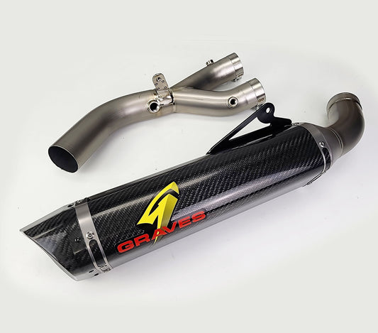 Graves Motorsports Exhaust System Cat Eliminator Yamaha MT-10 2022+ - Adventure Parts