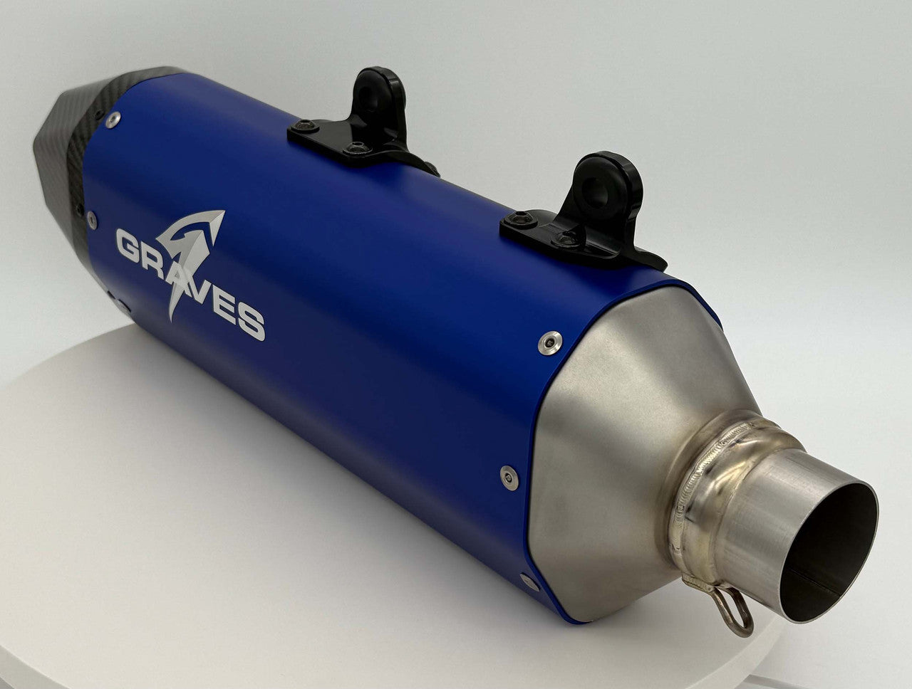 Graves Multi Fitment DualSport Stainless Exhaust Blue GasGas EC 350F/EC 500F 2024+