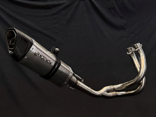 Vandemon Stainless Steel Exhaust System Kawasaki Ninja 650 2017-2025 - Adventure Parts
