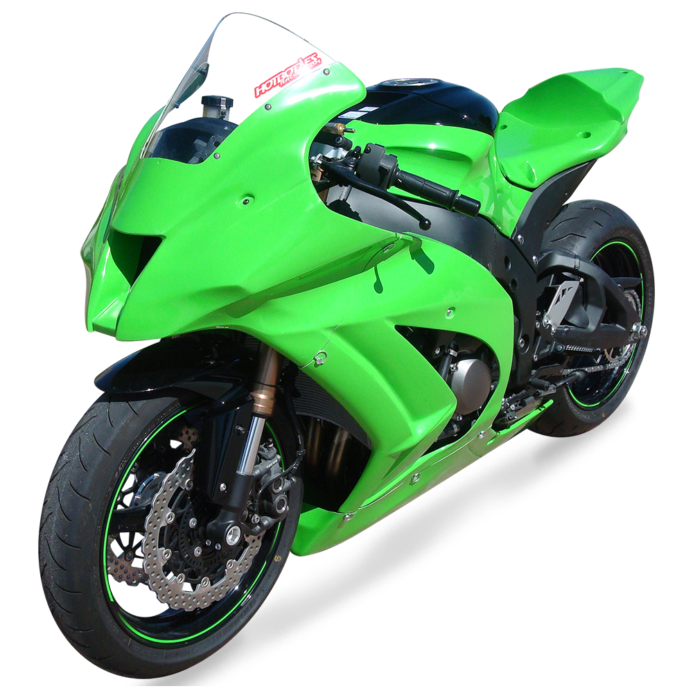 Hotbodies Racing Race Bodywork – Color Form Green Kawasaki ZX10R 2011-
