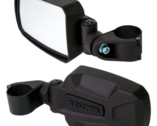 Seizmik Mirror Pursuit Side View (Pair – Cast Aluminium) – 1.75″ Round Tube - Adventure Parts