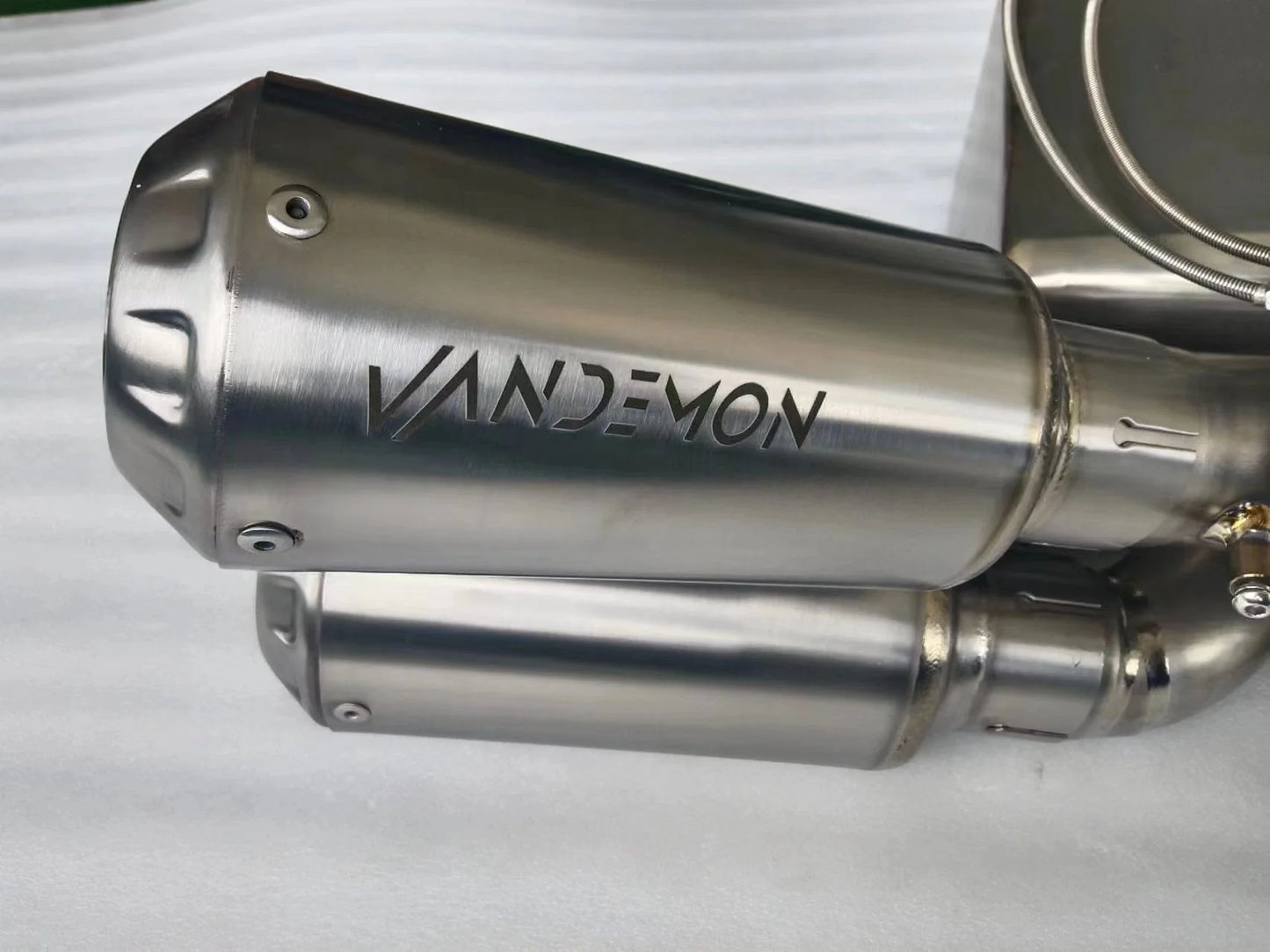 Vandemon Bimodal Titanium Slip-On Exhaust Sytem Triumph Rocket 3R, GT 2500 2024-2025