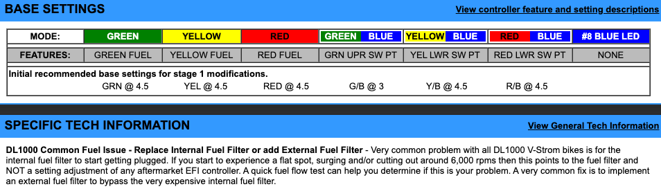 EJK Tuning Kit Fuel Controller Suzuki DL 1000 VSTROM 2002-2012
