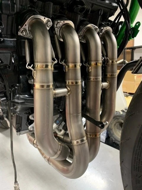 Vandemon Brushed Titanium Exhaust System Kawasaki Ninja ZH2 2020-2025 - Adventure Parts