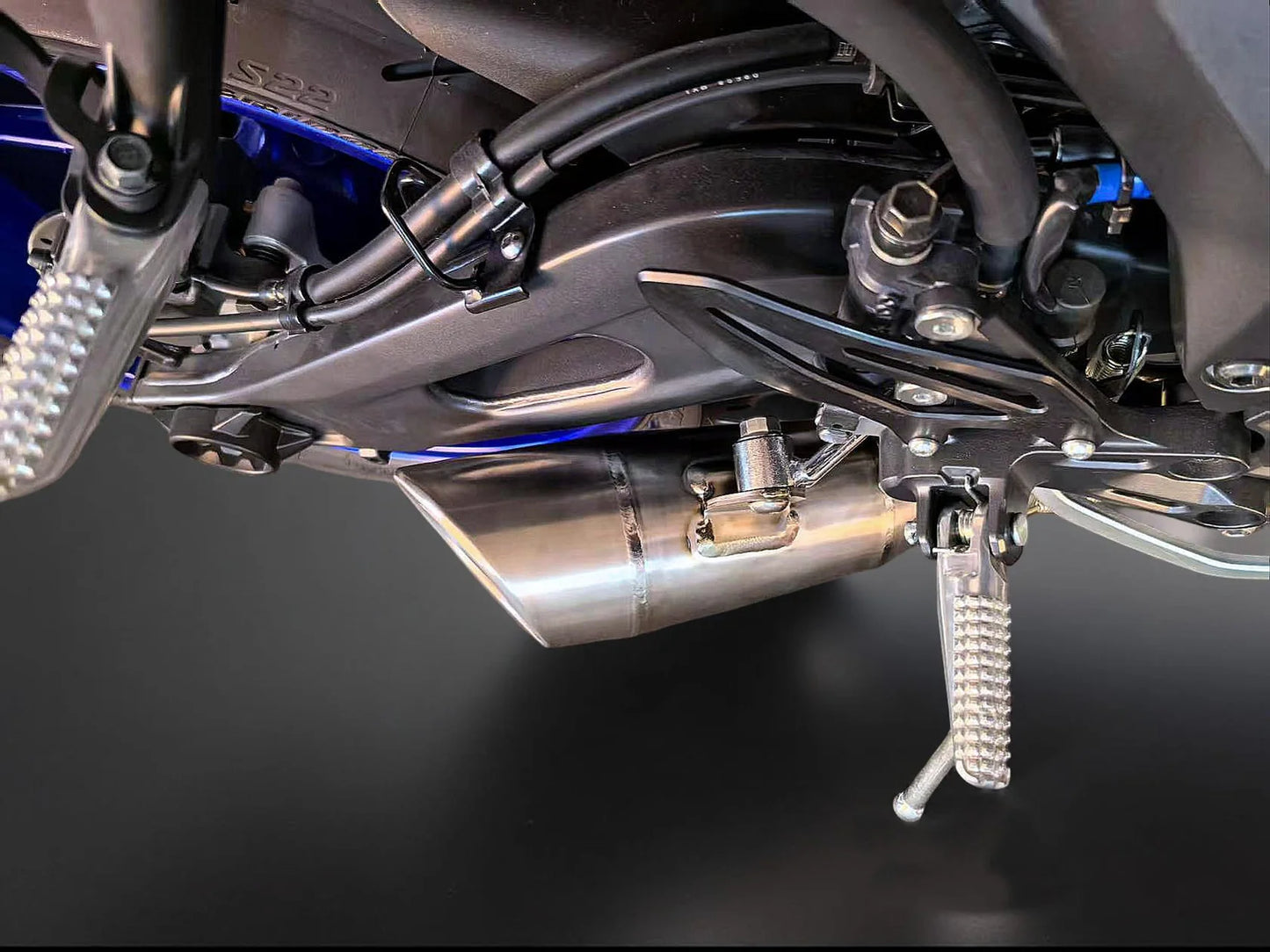 Vandemon Titanium Slash Cut Exhaust System Yamaha YZF R7 2021-2025