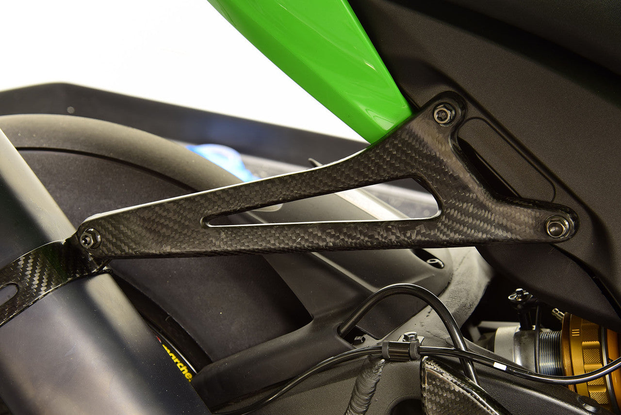 Graves Motorsports Carbon Fiber Exhaust Hanger Bracket Kawasaki ZX-10R/ZX-6R 2009-2013