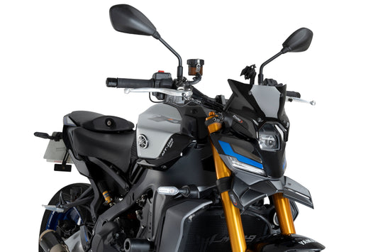 Puig Downforce Naked Front Spoilers Yamaha MT-09, MT-09 SP, MT-09 Y-AMT 2024-2025 - Adventure Parts