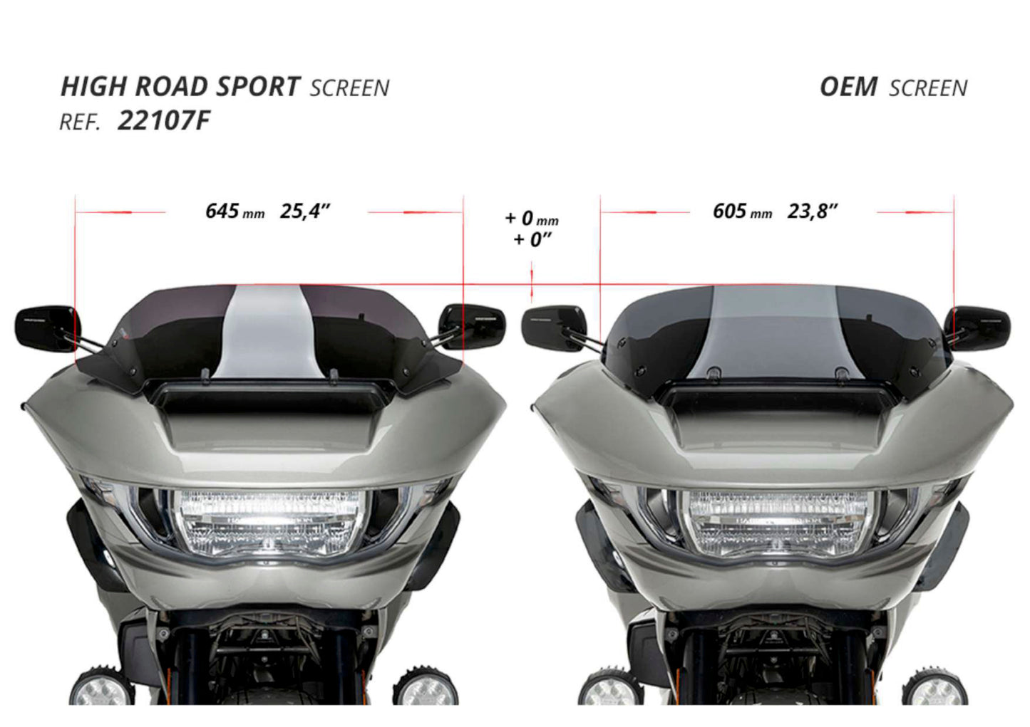 Puig High Road Sport Harley Davidson CVO Road Glide FLTRX 2024-2025 - Adventure Parts