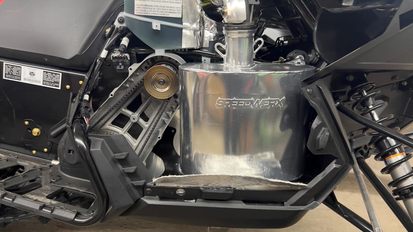 Speedwerx Lightweight Muffler Ceramic Coated Arctic Cat ZR/RIOT/M 600 C-TEC2 CATALYST Models 2024-2025