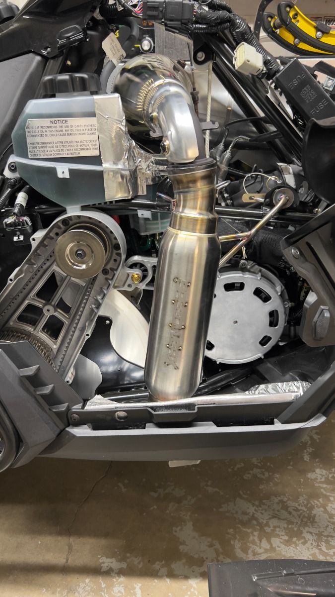 Speedwerx L2 Competition Series Lightweight Muffler Stainless Steel Arctic Cat ZR/RIOT/M 600 C-TEC2 CATALYST Models 2024-2025
