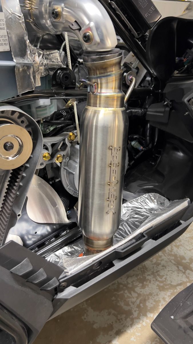 Speedwerx L2 Competition Series Lightweight Muffler Stainless Steel Arctic Cat ZR/RIOT/M 600 C-TEC2 CATALYST Models 2024-2025