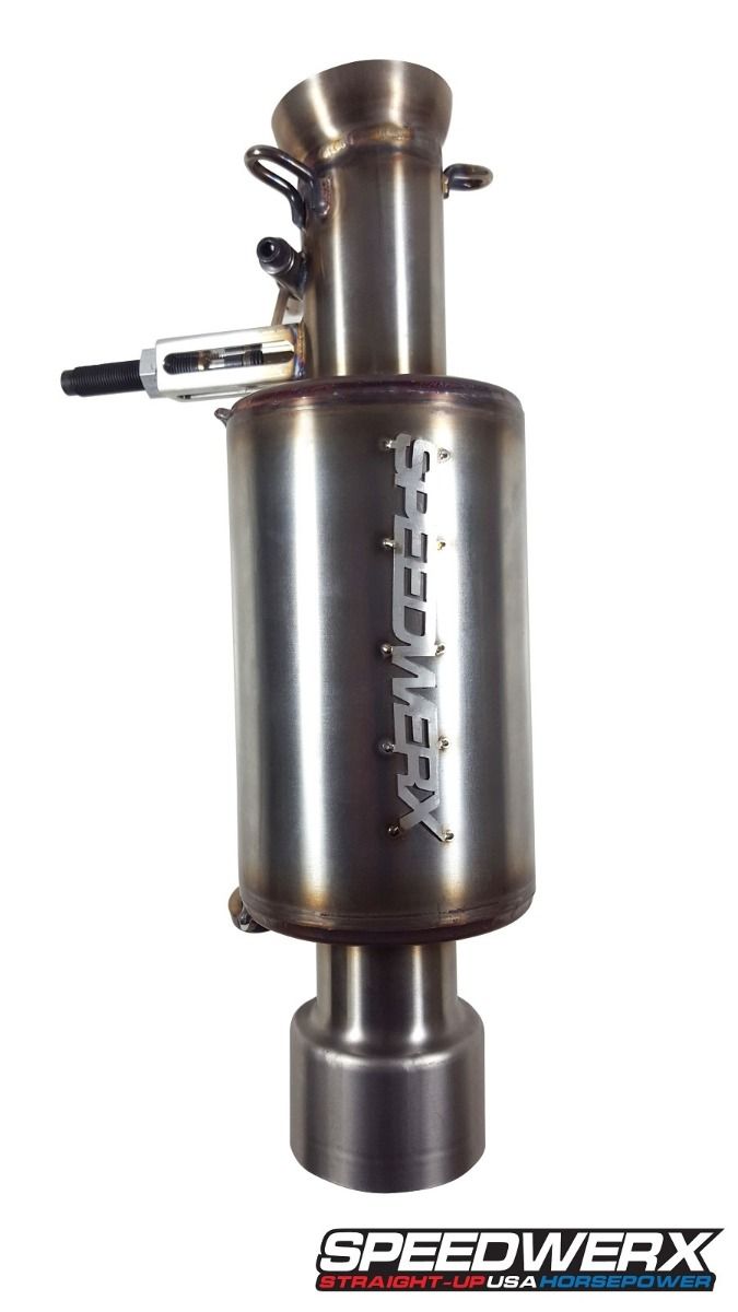 Speedwerx L2 Competition Series Adjustable Lightweight Muffler Stainless Steel Arctic Cat ZR 6000 R SX 2018-2023