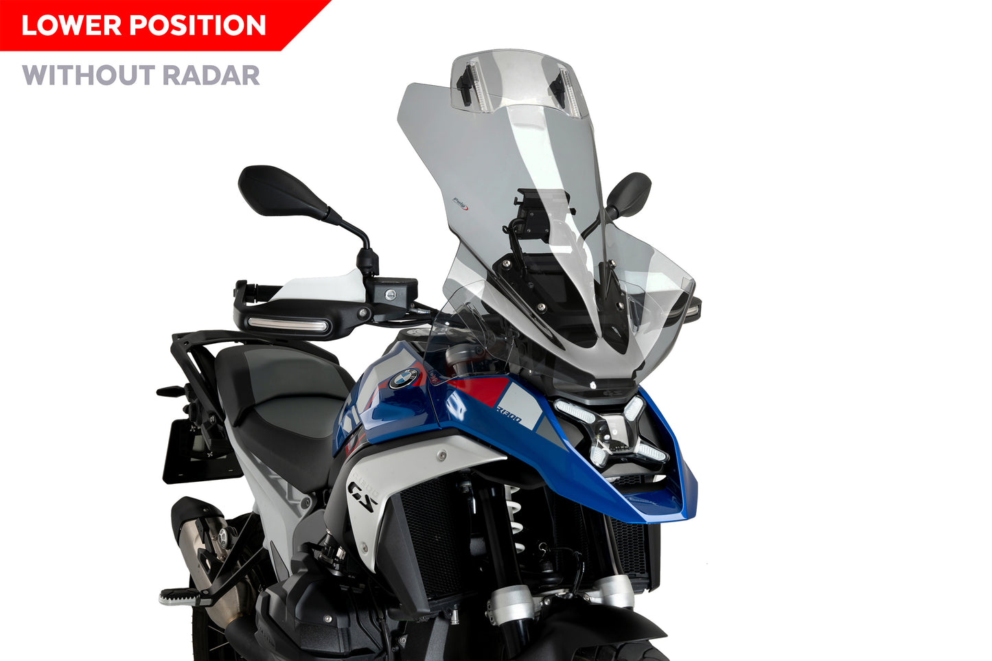 Puig Touring Plus Windshield with Visor Skid Plate 620x526MM BMW R1300GS 2023-2025*