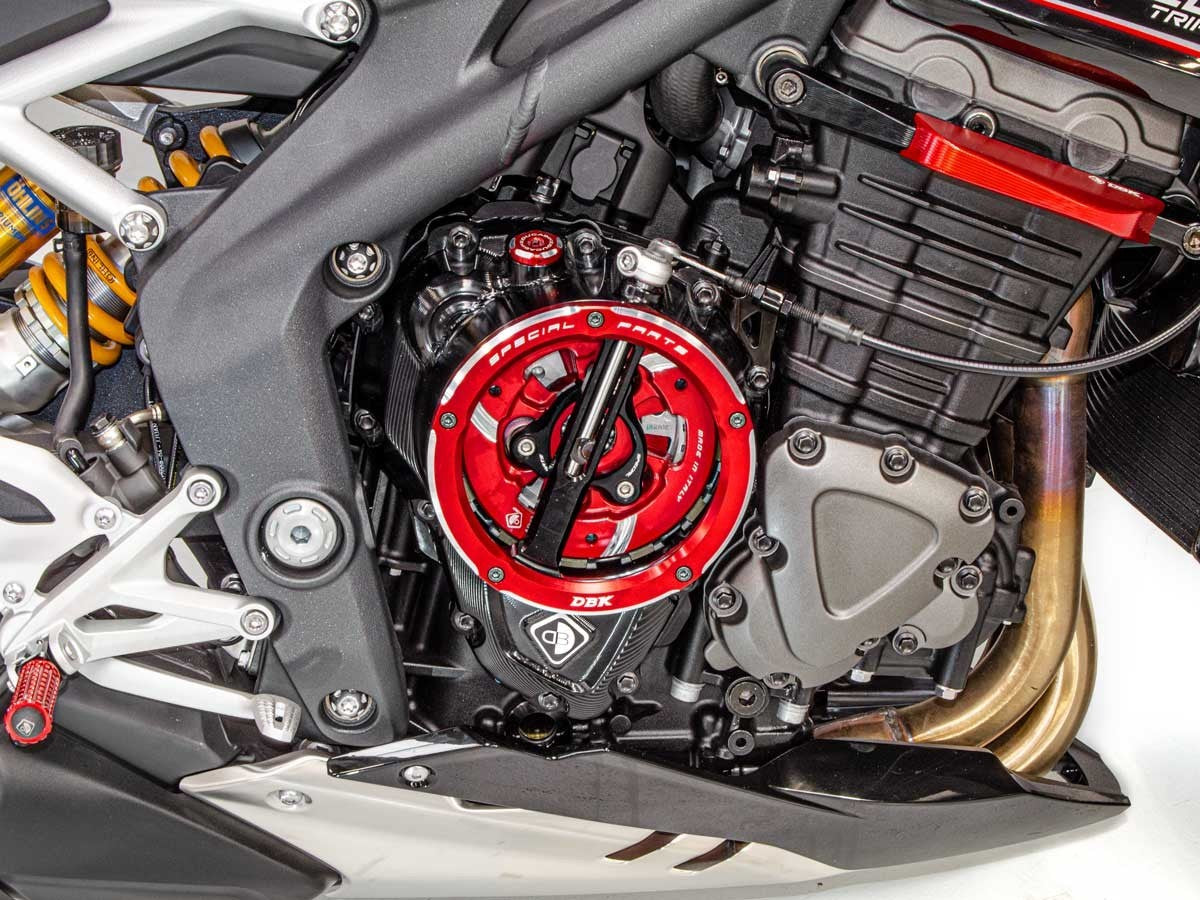 DBK Clutch Cover Oil Bath 3D-EVO Clear Triumph Speed Triple 1200 RS/RR 2021-2025