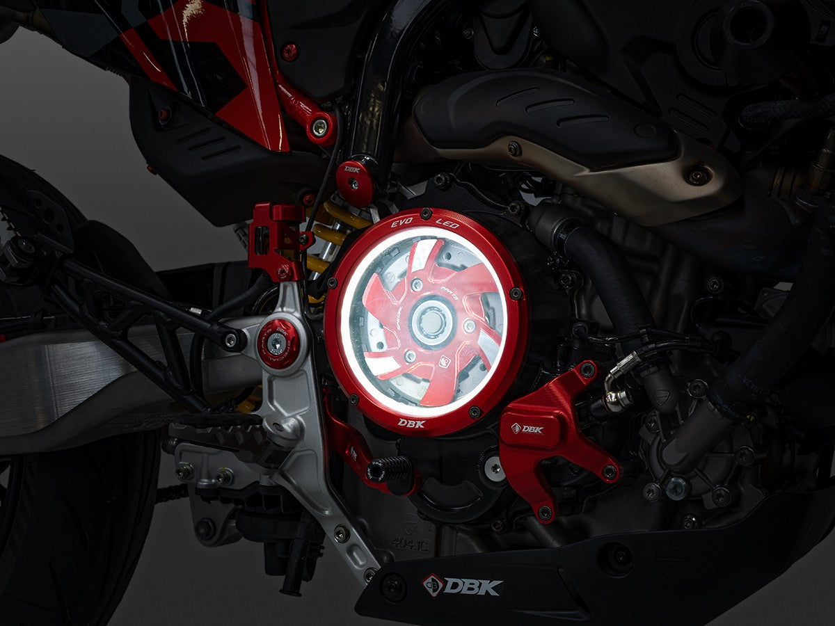 DBK Clutch Cover 3D-EVO Led Ducati Hypermotard 2024-2025 - Adventure Parts