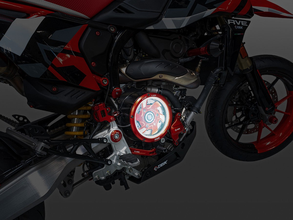 DBK Clutch Cover 3D-EVO Led Ducati Hypermotard 2024-2025 - Adventure Parts