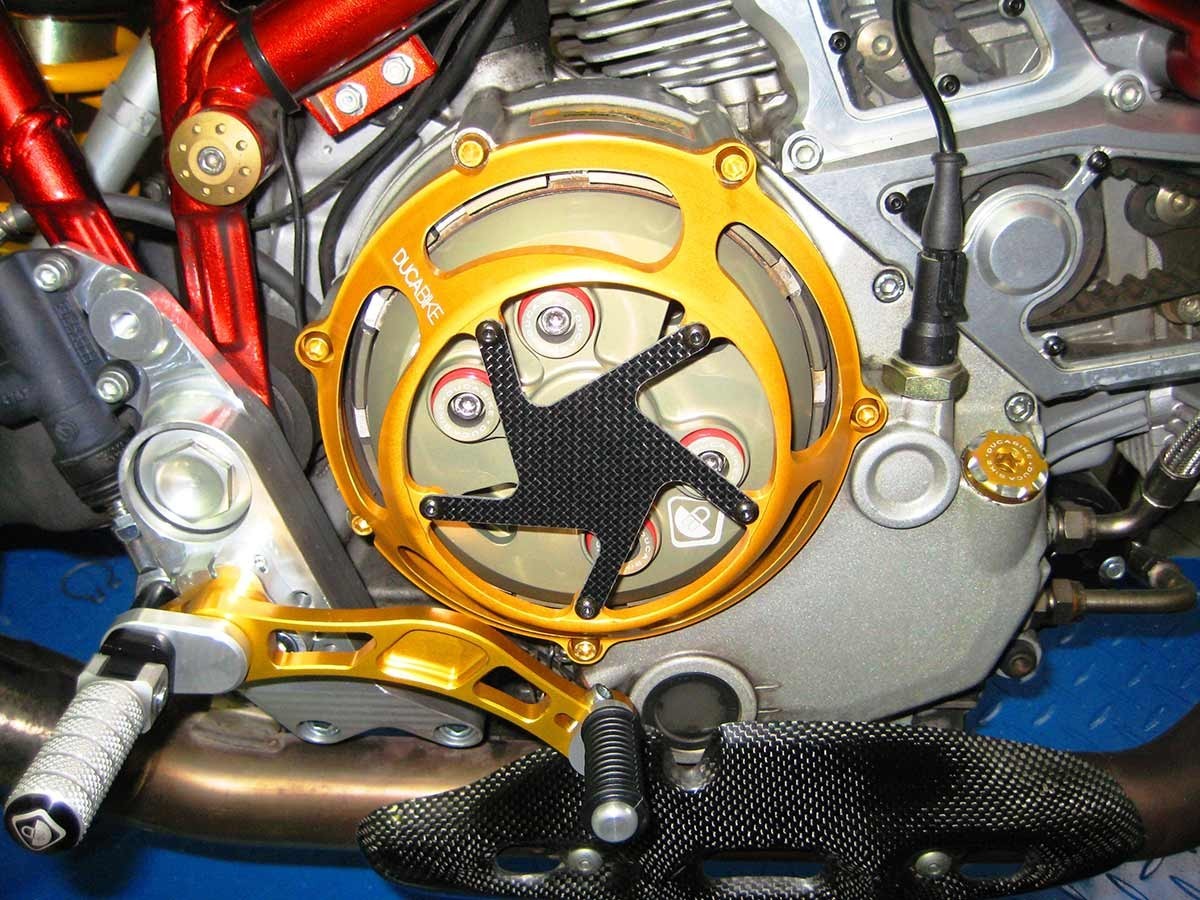 DBK Clutch Carbon Cover Ducati Hypermotard 1100 2008-2012 - Adventure Parts