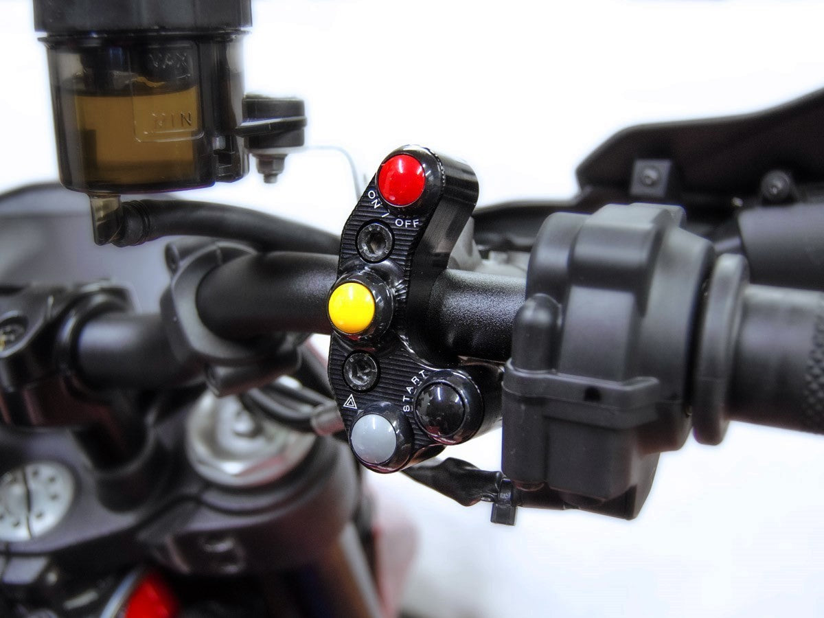 DBK Bracket Brake Pump Brembo Radial With Buttons Integrated Ducati Super Sport 2017-2024 - Adventure Parts