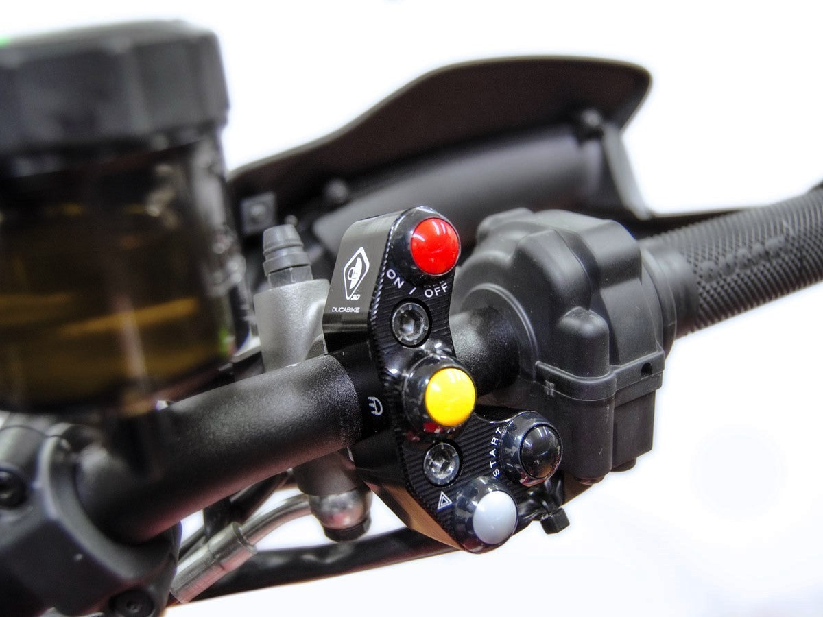 DBK Bracket Brake Pump Brembo Radial With Buttons Integrated Ducati Super Sport 2017-2024 - Adventure Parts