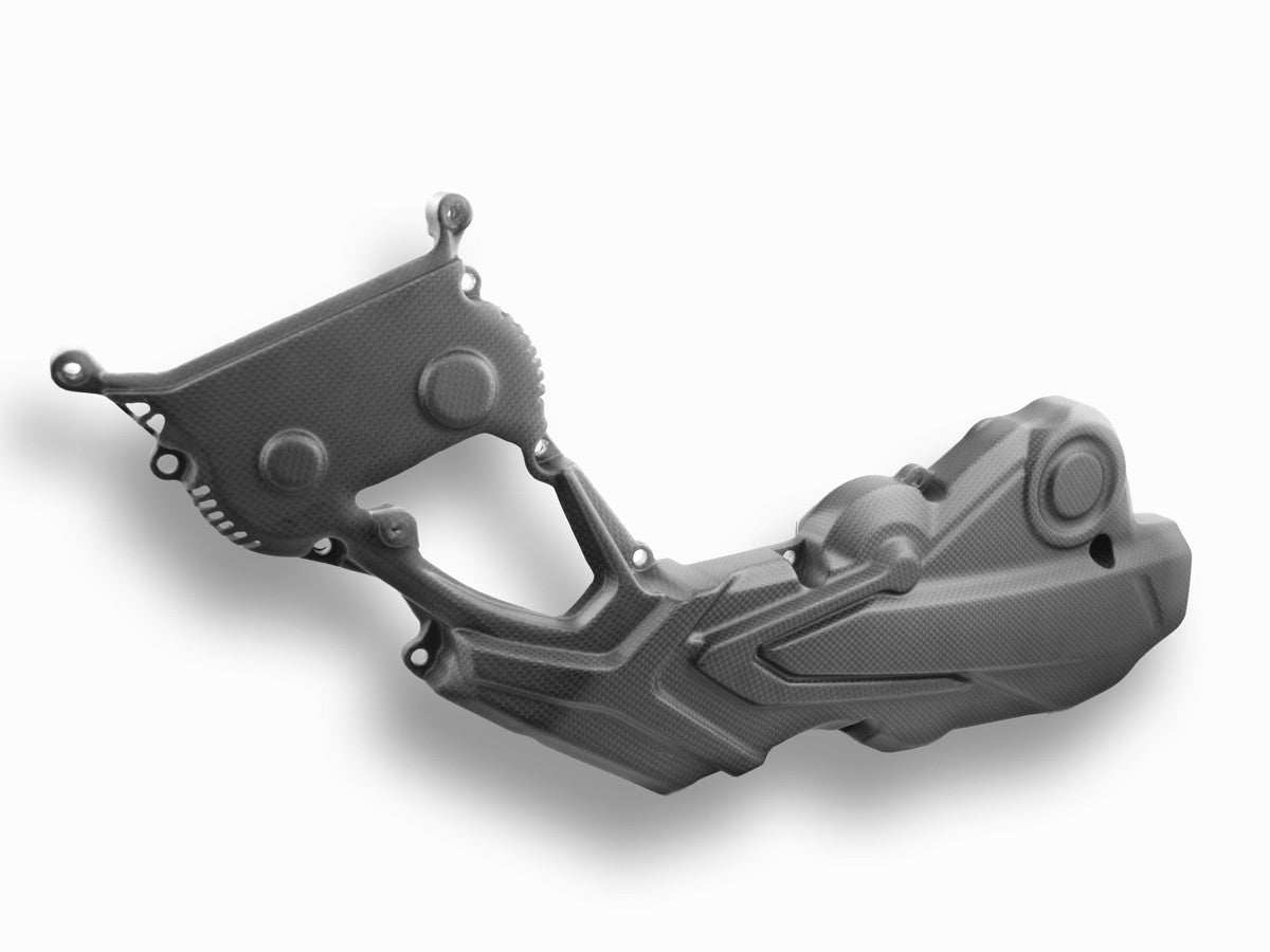 DBK Carbon Horizontal Belt Cover Ducati Monster 2021-2025 - Adventure Parts