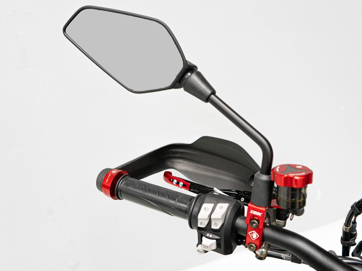 DBK Carbon Handlebar Protections Matt Ducati Multistrada V4 2021-2025 - Adventure Parts