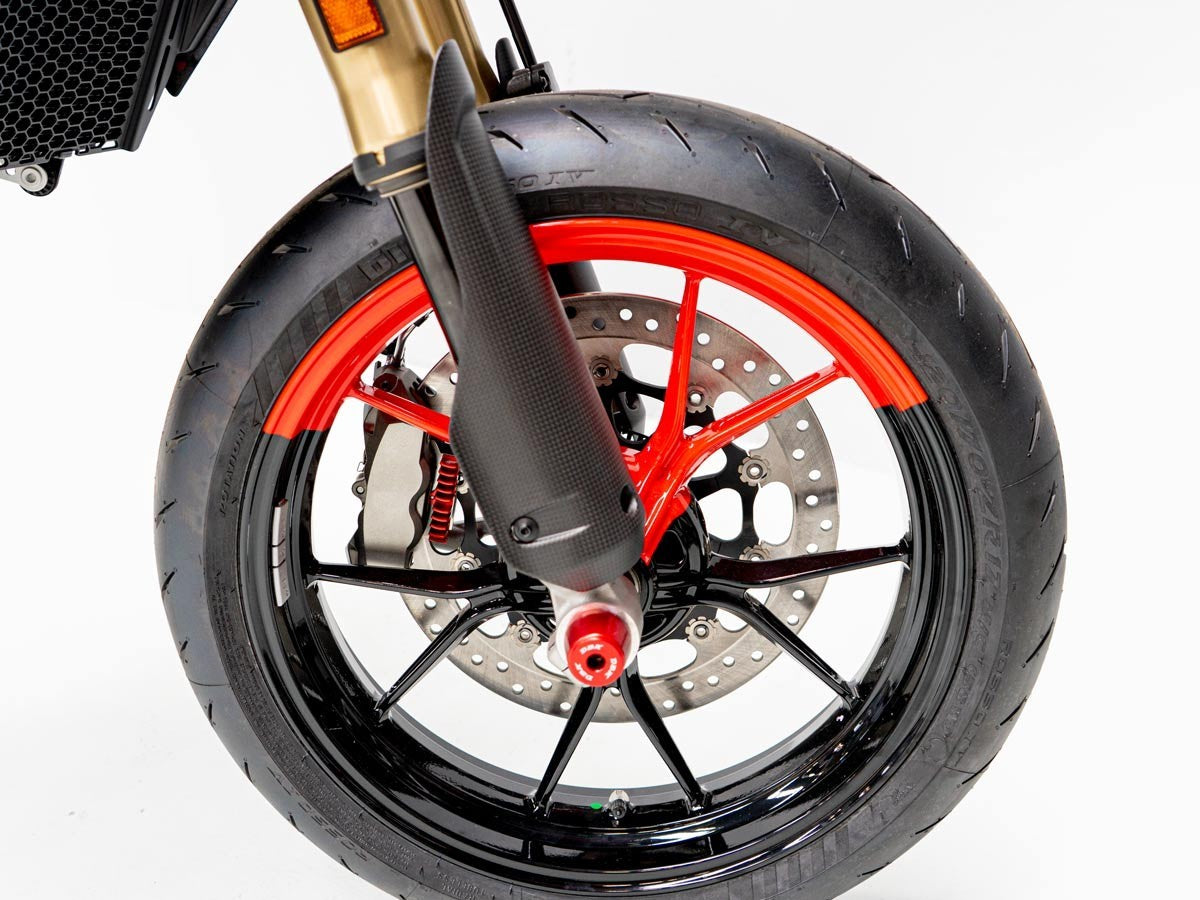 DBK Carbon Front Fork Covers Mono Matt Ducati Hypermotard 698 2024-2025 - Adventure Parts