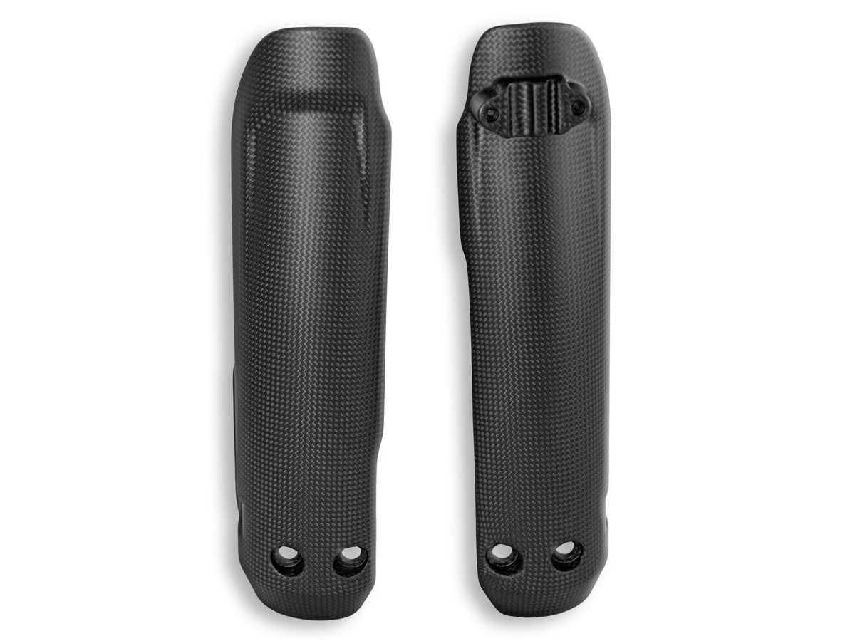 DBK Carbon Front Fork Covers Mono Matt Ducati Hypermotard 698 2024-2025 - Adventure Parts