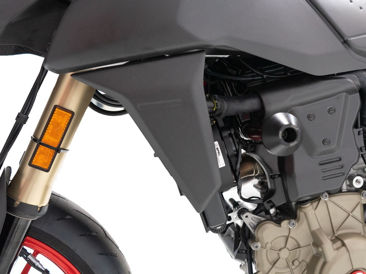 DBK Carbon Radiator Cover Matt Ducati Hypermotard 698 2024-2025 - Adventure Parts
