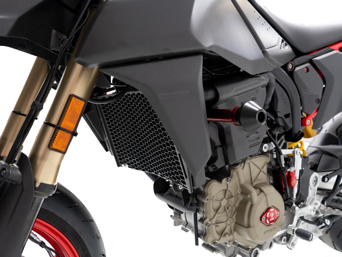 DBK Carbon Radiator Cover Matt Ducati Hypermotard 698 2024-2025 - Adventure Parts