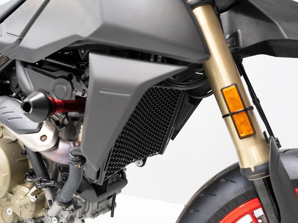 DBK Carbon Radiator Cover Matt Ducati Hypermotard 698 2024-2025 - Adventure Parts